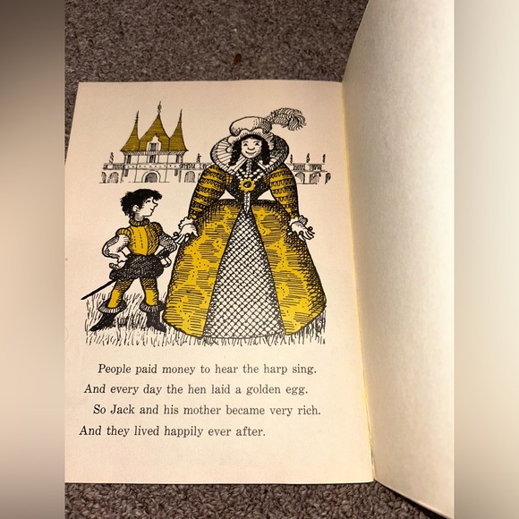 •5 FOR $10 KIDS TOYS• Jack & The Beanstalk 33 1/3 RPM PB Book + Record 1965 - Picture 8 of 11